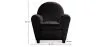 Fauteuil met armleggers - Gestoffeerd in kunstleer - Club image 7