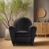 Fauteuil met armleggers - Gestoffeerd in kunstleer - Club image 7
