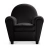 Fauteuil met armleggers - Gestoffeerd in kunstleer - Club image 7