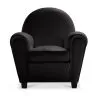 Fauteuil met armleggers - Gestoffeerd in kunstleer - Club image 7