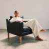 Fauteuil met armleuningen - Bekleed in leer - Mattathais image 7