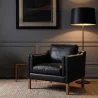 Fauteuil met armleuningen - Bekleed in leer - Mattathais image 7