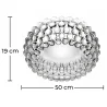 Plafondlamp - Plafond - Kristallen Ballen - 50 cm - Savoni image 7