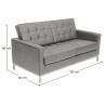 Kunstleer Gestoffeerde Sofa - 2 zits - Konel image 7