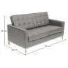 Kunstleer Gestoffeerde Sofa - 2 zits - Konel image 7
