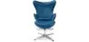 Fauteuil met voetenbankje - Ei-design - Gestoffeerd in kunstleer - Brave image 7
