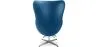 Fauteuil met voetenbankje - Ei-design - Gestoffeerd in kunstleer - Brave image 7