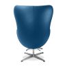 Fauteuil met voetenbankje - Ei-design - Gestoffeerd in kunstleer - Brave image 7
