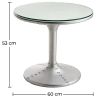 Ronde Salontafel - Aviator Stijl Bijzettafel - Metaal - Tulip image 7