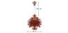 Bronzen plafondlamp - Hanglamp Design Artichoke - Groot - Atrich image 7