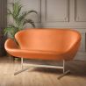 Gebogen Sofa - Gestoffeerd in Kunstleer - 2 zits - Svin image 7