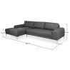 5 zits Chaise Lounge - Bekleed met stof - Yemy image 7