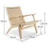 Loungestoel van Hout en Touw - Ambachtelijk Boho Bali Ontwerp - Birma image 7