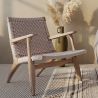 Loungestoel van Hout en Touw - Ambachtelijk Boho Bali Ontwerp - Birma image 7