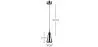 Design Plafondlamp - Verchroomde Metalen Hanglamp - Klein - Carter image 7