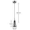 Design Plafondlamp - Verchroomde Metalen Hanglamp - Klein - Carter image 7