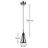 Design Plafondlamp - Verchroomde Metalen Hanglamp - Klein - Carter image 7