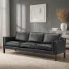 Sofa Gestoffeerd in Leder - 3 zits - Menache image 7