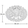 Plafondlamp - Plafond - Kristallen Ballen - 35 cm - Savoni image 7