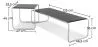 Set van 2 Salontafels - Hout & Metaal - Lacky image 7
