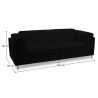 Kunstleer beklede sofa - 2 zits - Cawa image 7