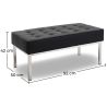 Design Bank - 2 zits - Bekleed met leer - Konel image 7