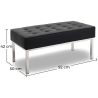 Design Bank - 2 zits - Bekleed met kunstleer - Konel image 7