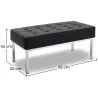 Design Bank - 2 zits - Bekleed met kunstleer - Konel image 7