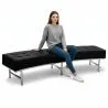 Gebogen Bank - Bekleed met kunstleer - Karlo image 7