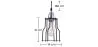 Plafondlamp Retro - Hanglamp Kooi Ontwerp - Gevangenis image 7