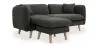 Linnen gestoffeerde chaise lounge - Scandinavische stijl - Vriga image 7