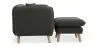 Linnen gestoffeerde chaise lounge - Scandinavische stijl - Vriga image 7