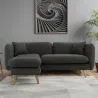 Linnen gestoffeerde chaise lounge - Scandinavische stijl - Vriga image 7