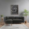 Linnen gestoffeerde chaise lounge - Scandinavische stijl - Vriga image 7