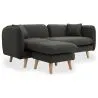 Linnen gestoffeerde chaise lounge - Scandinavische stijl - Vriga image 7