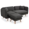Linnen gestoffeerde chaise lounge - Scandinavische stijl - Vriga image 7