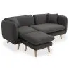 Linnen gestoffeerde chaise lounge - Scandinavische stijl - Vriga image 7