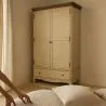 Country Chic Kledingkast - Gewaxed Hout image 7