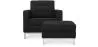 Design fauteuil met voetenbankje - Cashmere bekleed - Konel image 7