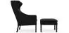 Design Fauteuil met Voetenbankje - Bekleed in Leder - Micah image 7