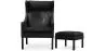 Fauteuil met voetenbankje - Kunstleer bekleed - Micah image 7