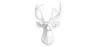 Wanddecoratie - Wit Elandenhoofd - Uka image 7