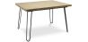 Rechthoekige eettafel - Industrieel - Hout & Metaal -120cm - Haarspeld image 9