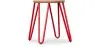 Barkruk rond - Industrieel Ontwerp - Hout & Staal - 44cm - Hairpin image 9