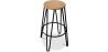 Ronde Kruk - Industrieel Ontwerp - Hout & Metaal - 66cm - Hairpin image 9