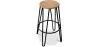Ronde Kruk - Industrieel Ontwerp - Hout & Metaal - 66cm - Hairpin image 9