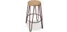 Ronde Kruk - Industrieel Ontwerp - Hout & Metaal - 66cm - Hairpin image 9