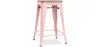 Barkruk industrieel ontwerp - hout & staal - 61cm - Stylix image 9