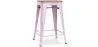 Barkruk industrieel ontwerp - hout & staal - 61cm - Stylix image 9