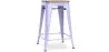 Barkruk industrieel ontwerp - hout & staal - 61cm - Stylix image 9